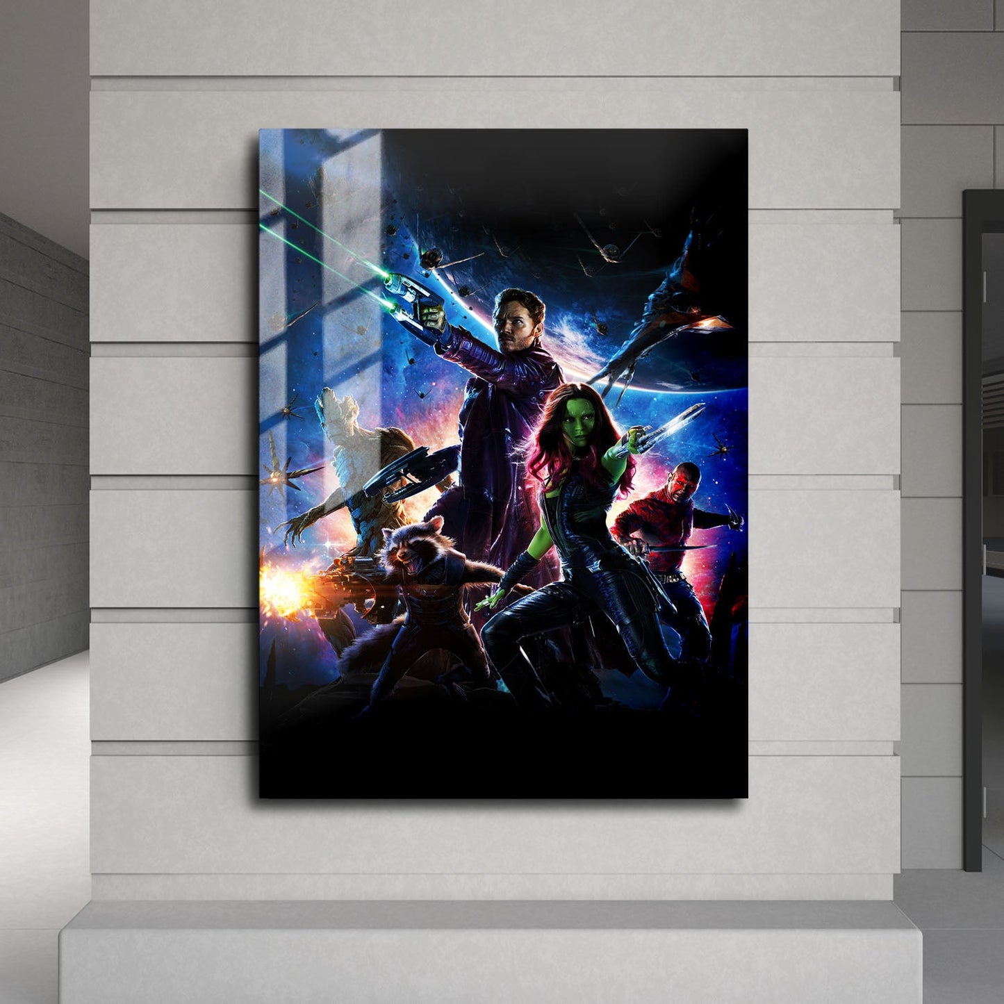 Flex Designs Metal Poster Guardians of the Galaxy Textless 24 x 36" Home Goods - Movie 2014 Movie Metal Poster