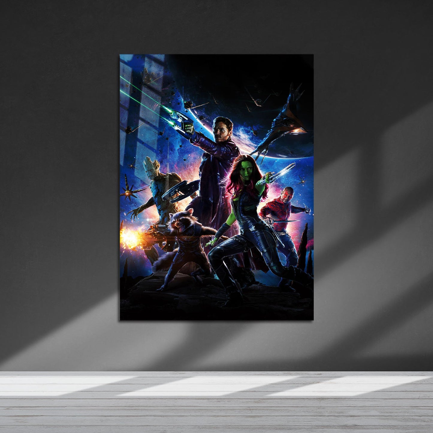 Flex Designs Metal Poster Guardians of the Galaxy Textless 5 x 7" Home Goods - Movie 2014 Movie Metal Poster