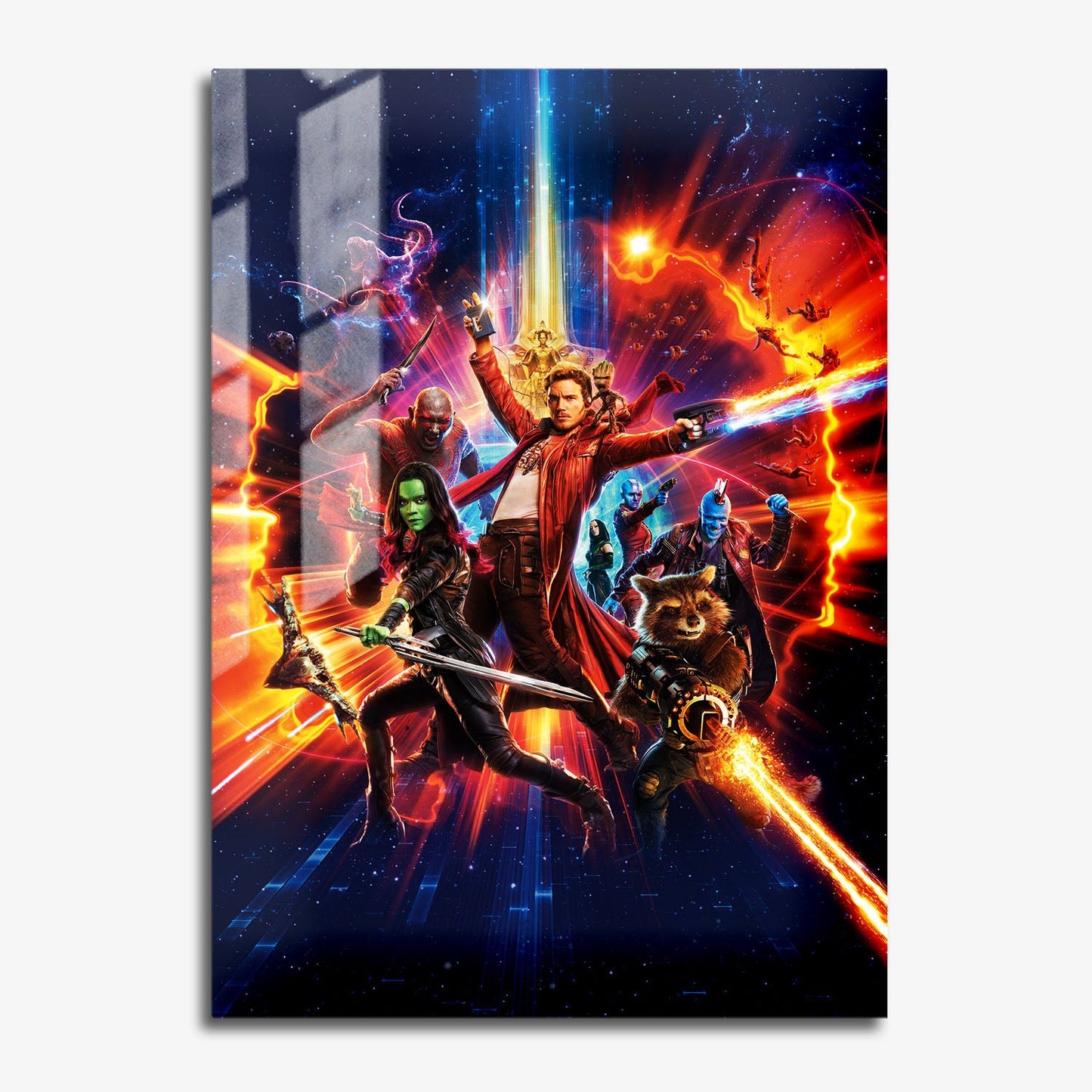 Flex Designs Metal Poster Guardians of the Galaxy Vol 2 Textless 11 x 17" Home Goods - Movie 2017 Movie Metal Poster