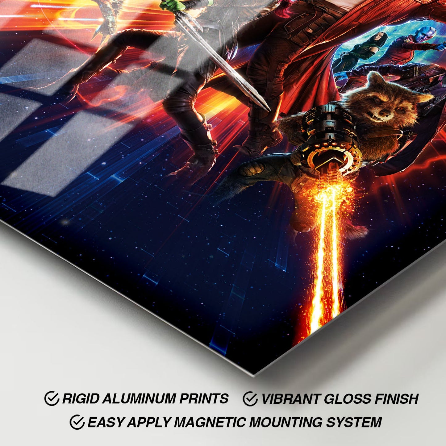 Flex Designs Metal Poster Guardians of the Galaxy Vol 2 Textless 11 x 17" Home Goods - Movie 2017 Movie Metal Poster