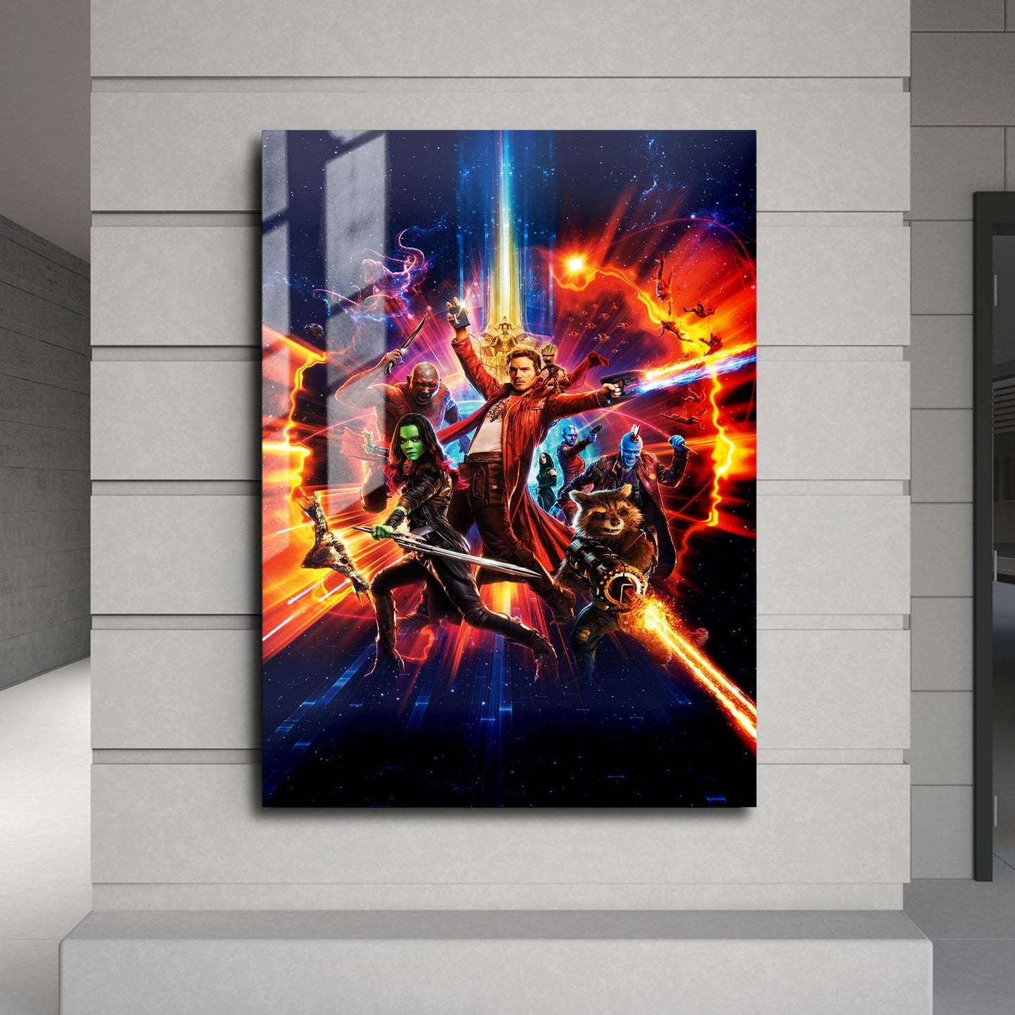 Flex Designs Metal Poster Guardians of the Galaxy Vol 2 Textless 24 x 36" Home Goods - Movie 2017 Movie Metal Poster