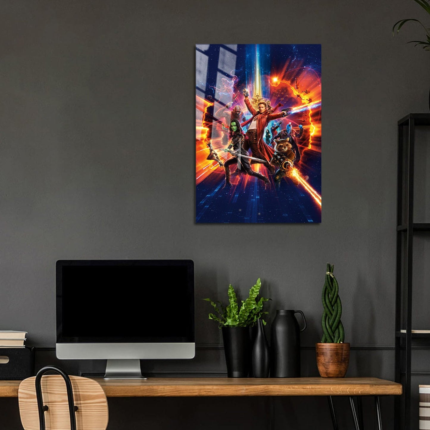 Flex Designs Metal Poster Guardians of the Galaxy Vol 2 Textless 5 x 7" Home Goods - Movie 2017 Movie Metal Poster