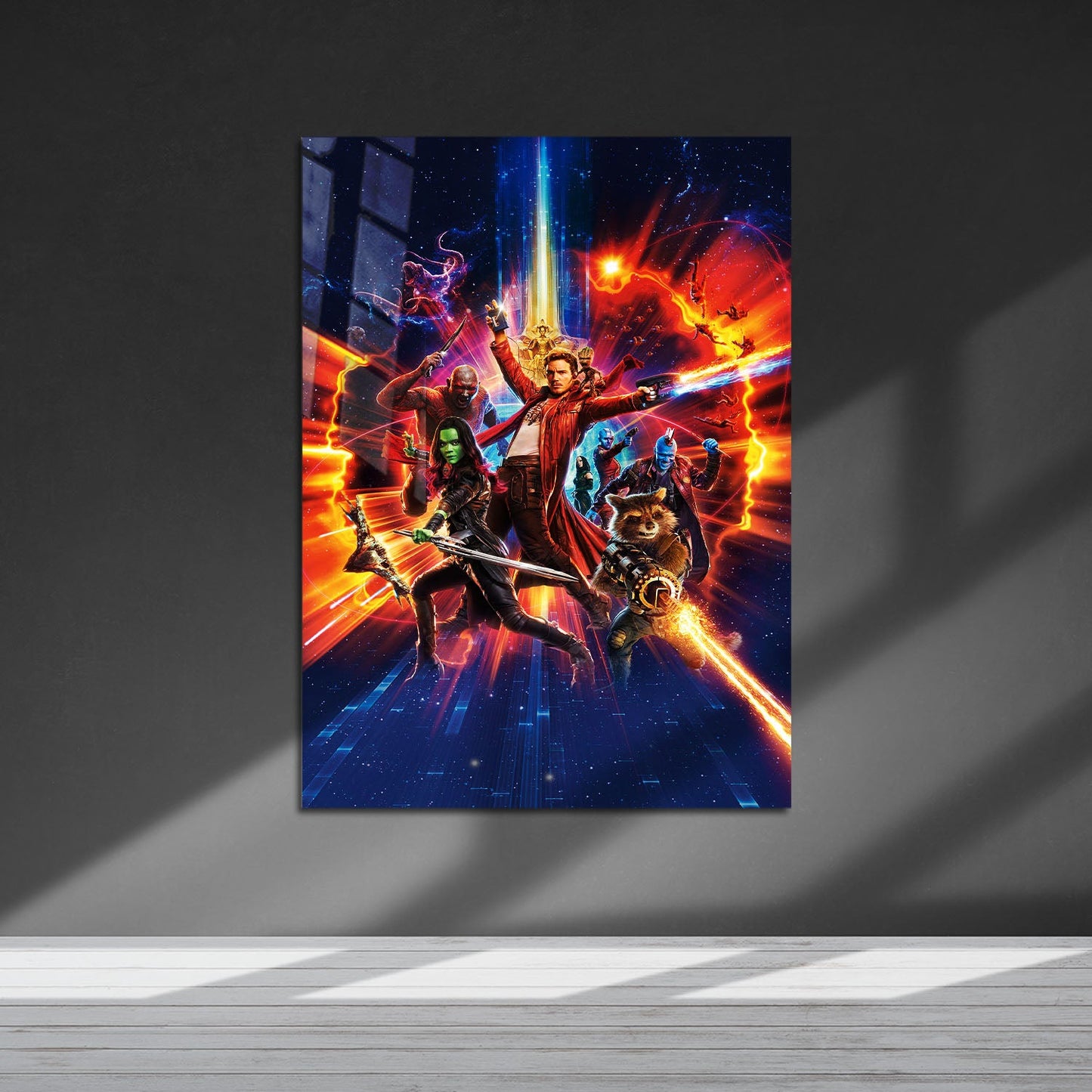 Flex Designs Metal Poster Guardians of the Galaxy Vol 2 Textless 5 x 7" Home Goods - Movie 2017 Movie Metal Poster