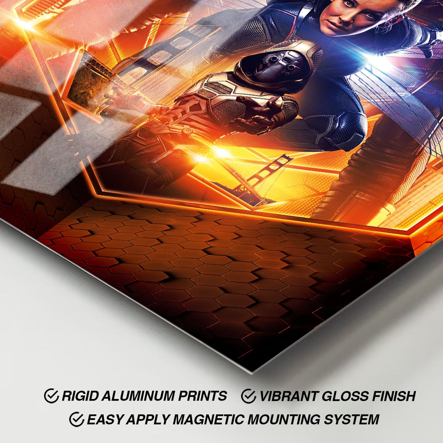 Flex Designs Metal Poster Ant-Man and the Wasp Textless 11 x 17" Home Goods - Movie 2018 Movie Metal Poster