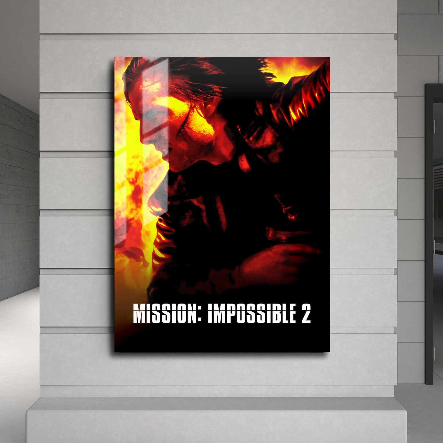 Flex Designs Metal Poster Mission Impossible II 24 x 36" Home Goods - Movie 2000 Movie Metal Poster