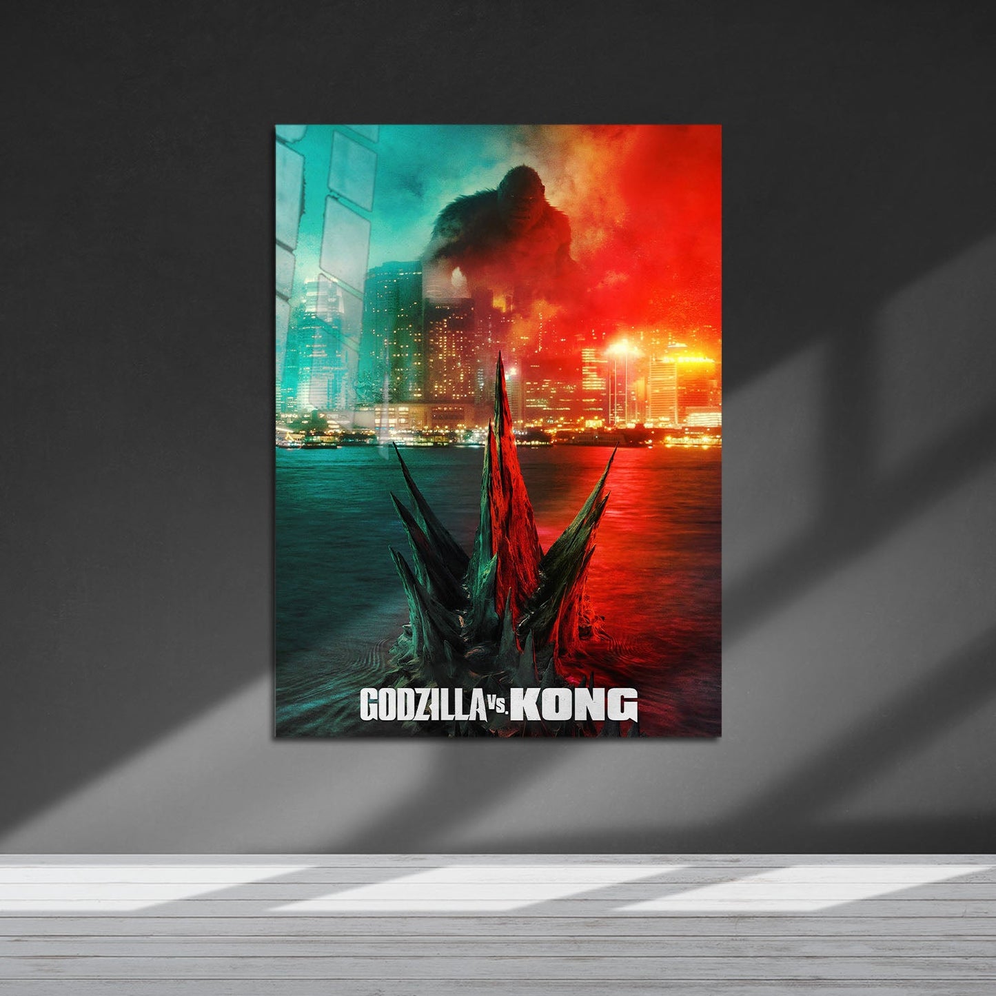Flex Designs Metal Poster Godzilla vs Kong 5 x 7" Home Goods - Movie 2021 Movie Metal Poster