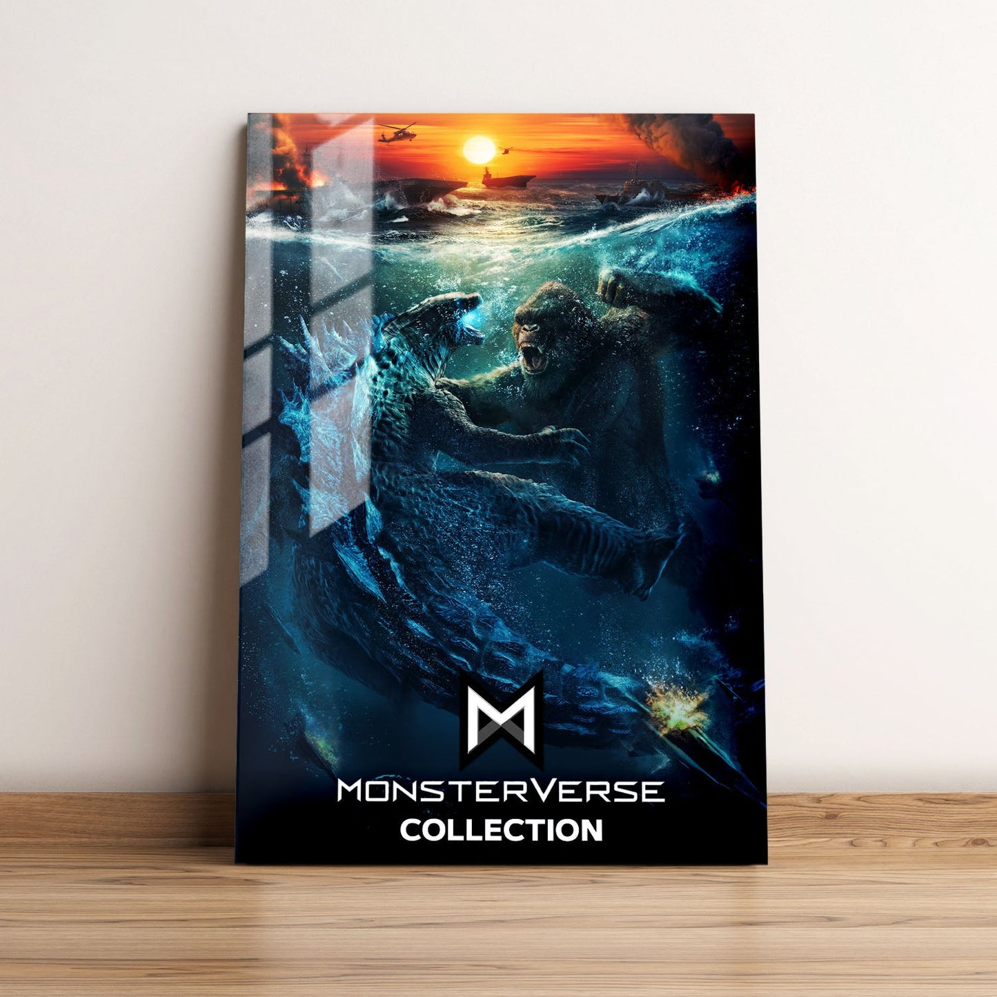 Godzilla vs Kong Monsterverse Movie Metal Poster