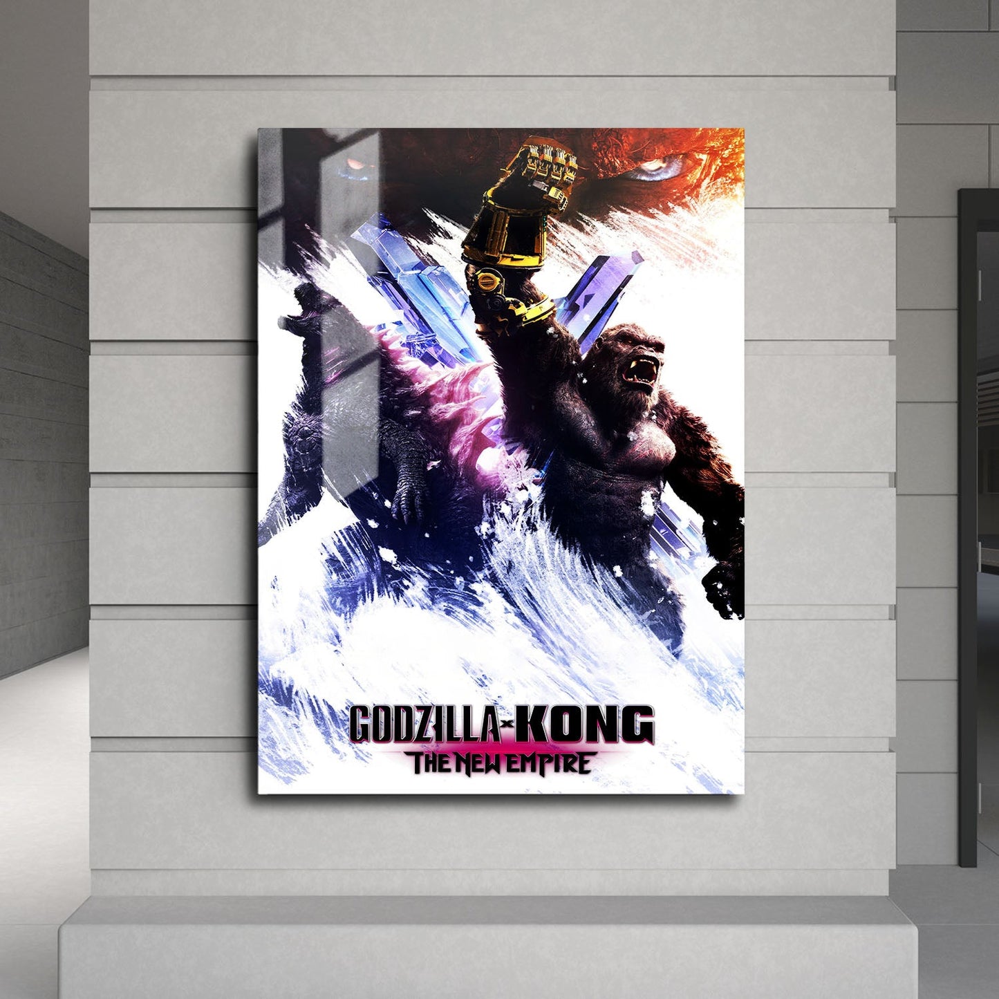 Flex Designs Metal Poster Godzilla x Kong The New Empire 24 x 36" Home Goods - Movie 2024 Movie Metal Poster