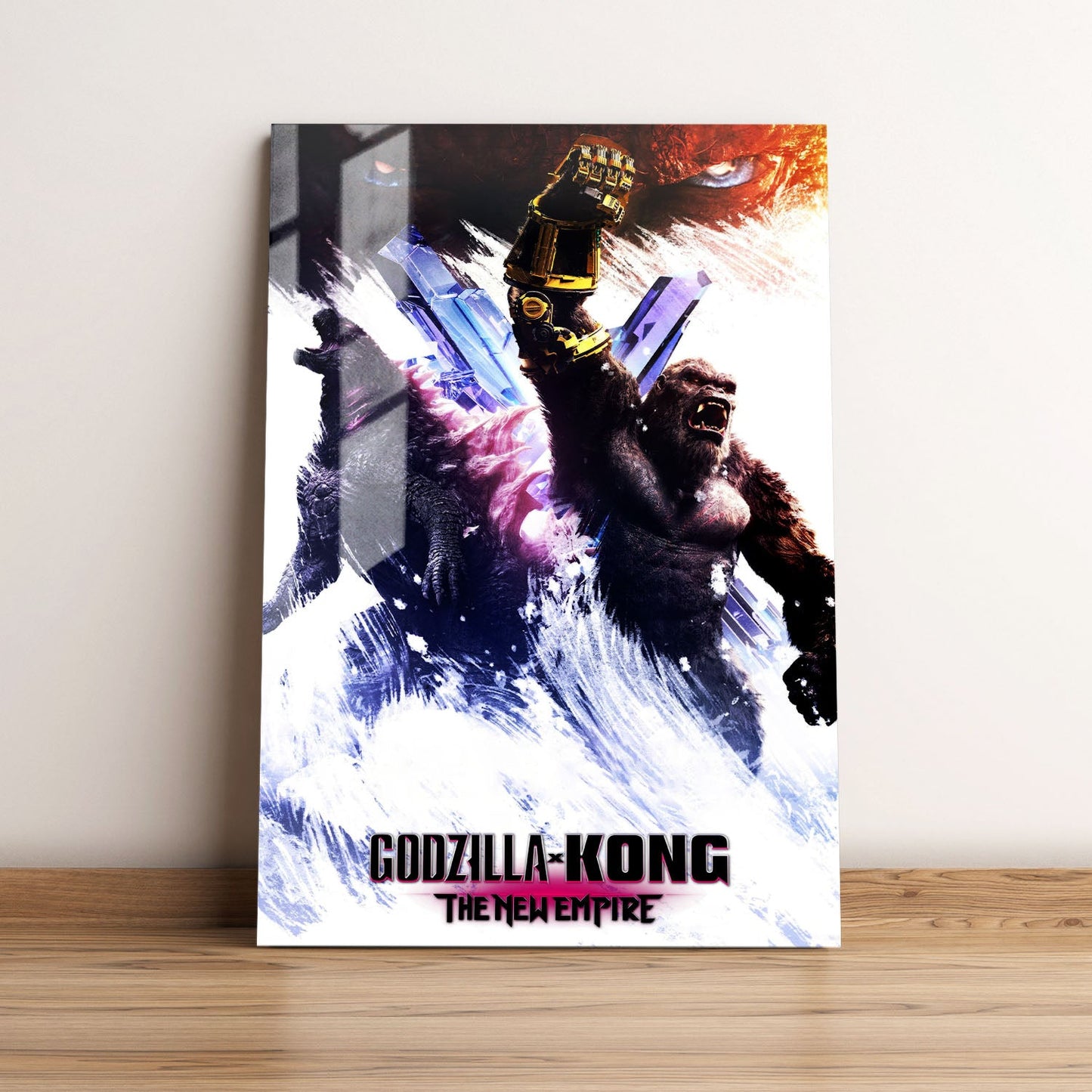 Godzilla x Kong The New Empire Movie Metal Poster