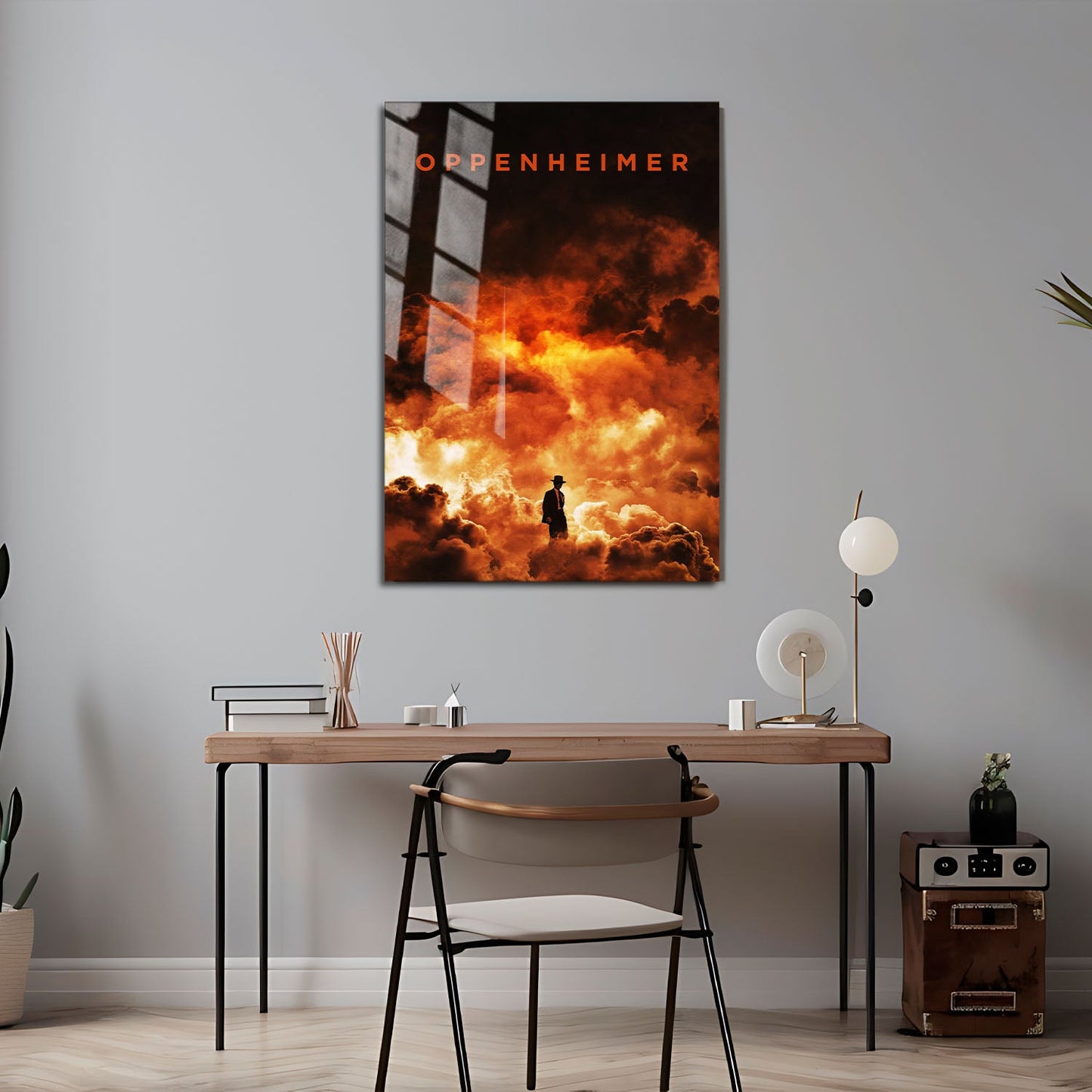 Flex Designs Metal Poster Oppenheimer Cinematic 24 x 36" Home Goods - Movie 2023 Movie Metal Poster