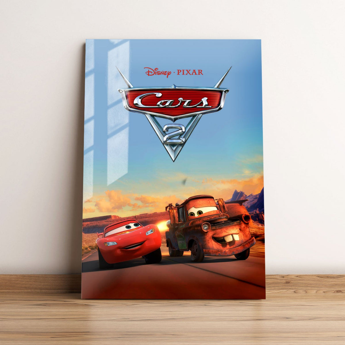 Cars 2 Movie Metal Poster
