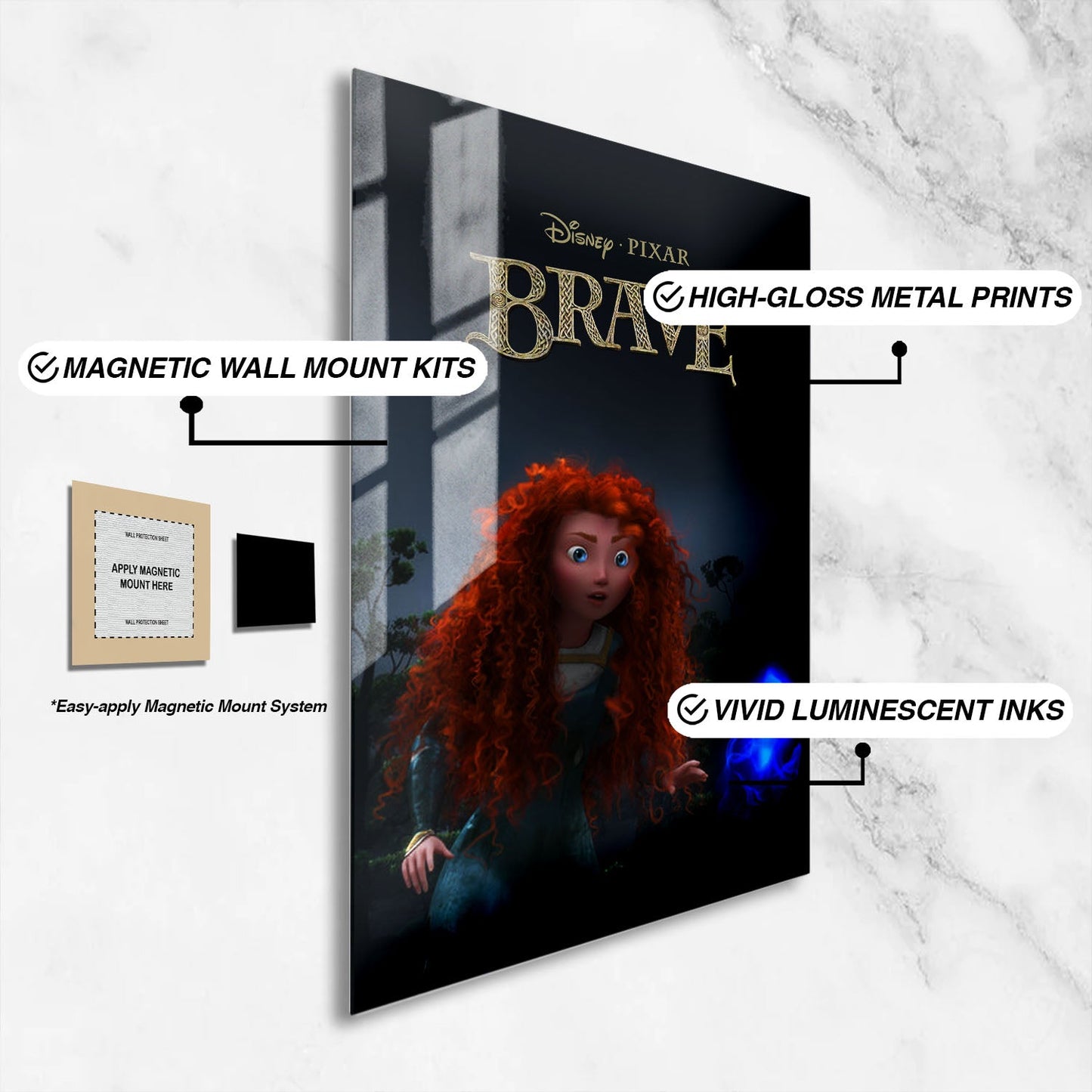 Flex Designs Metal Poster Brave 16 x 24" Home Goods - Movie 2012 Movie Metal Poster
