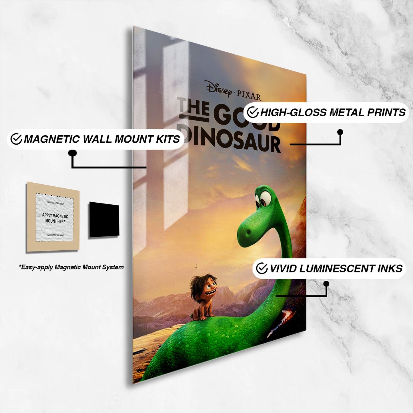 Flex Designs Metal Poster The Good Dinosaur 16 x 24" Home Goods - Movie 2015 Movie Metal Poster