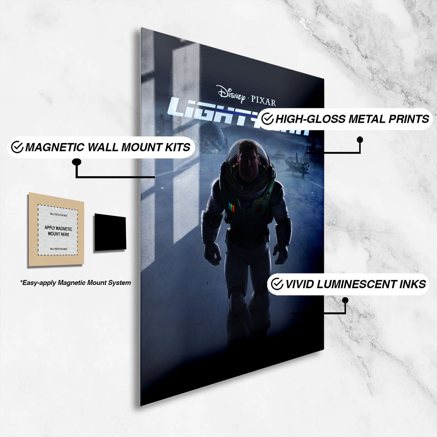 Flex Designs Metal Poster Lightyear 16 x 24" Home Goods - Movie 2022 Movie Metal Poster