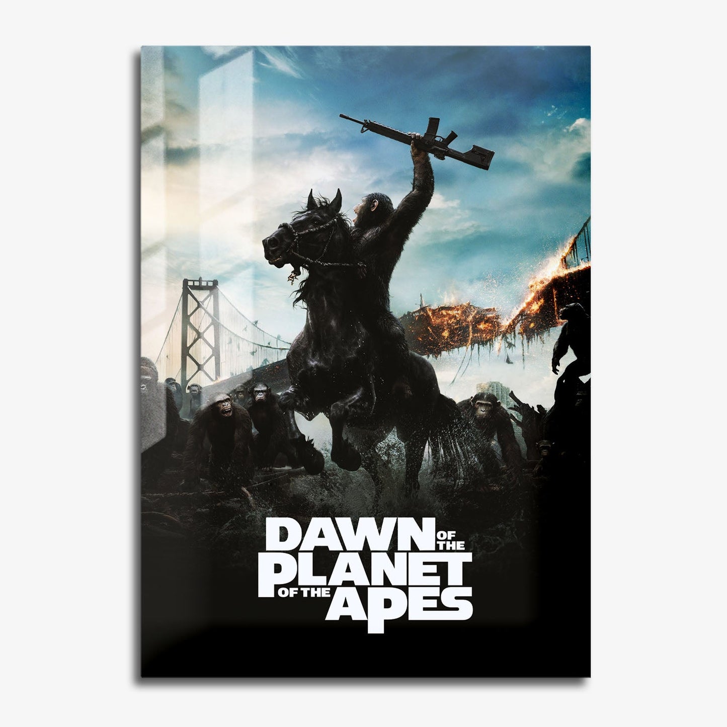 Flex Designs Metal Poster Dawn of the Planet of the Apes 11 x 17" Home Goods - Movie 2014 Movie Metal Poster
