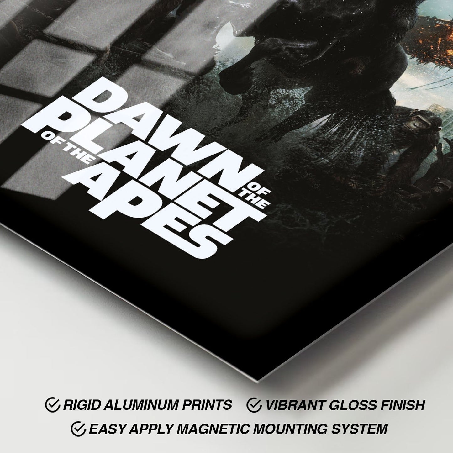 Flex Designs Metal Poster Dawn of the Planet of the Apes 11 x 17" Home Goods - Movie 2014 Movie Metal Poster