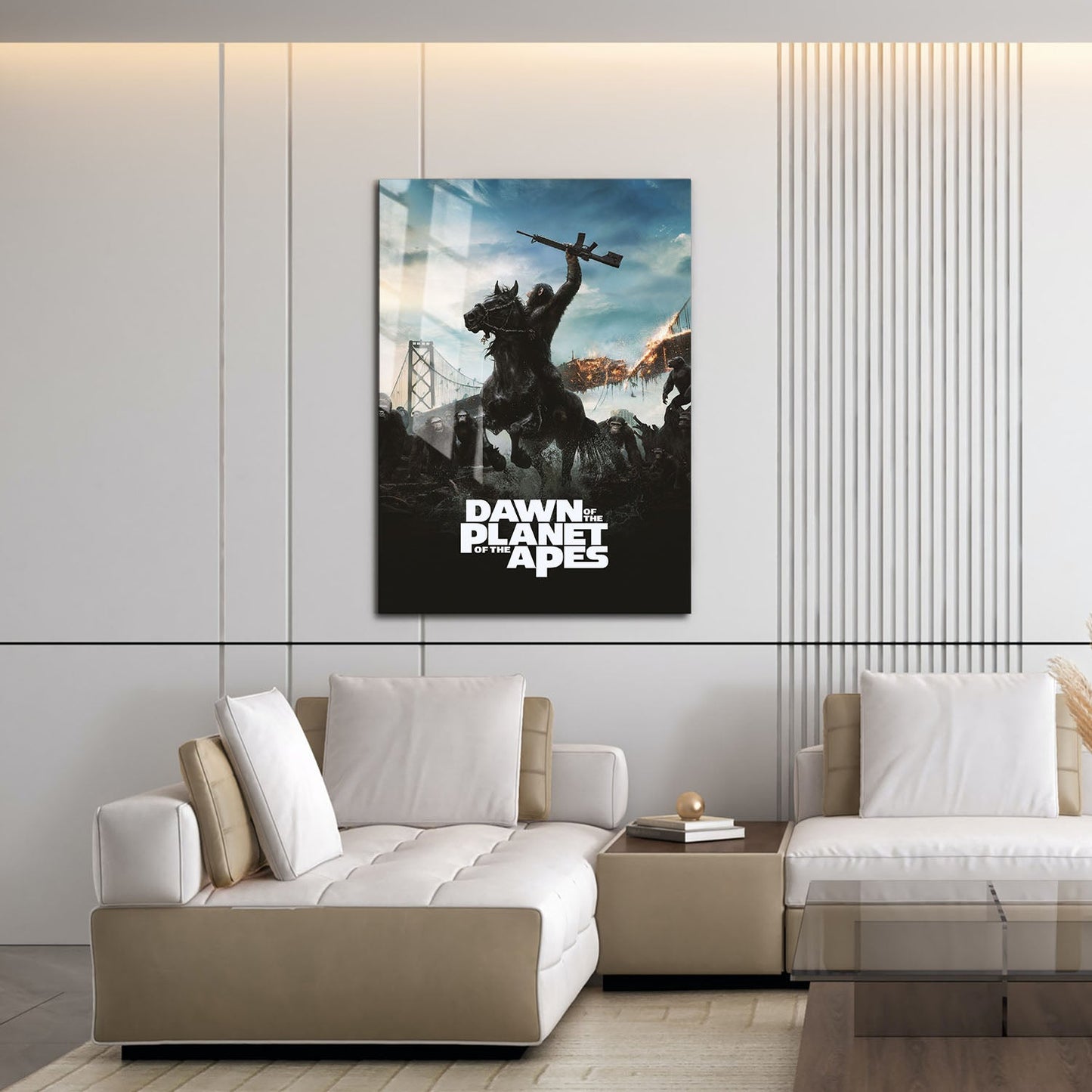 Flex Designs Metal Poster Dawn of the Planet of the Apes 16 x 24" Home Goods - Movie 2014 Movie Metal Poster