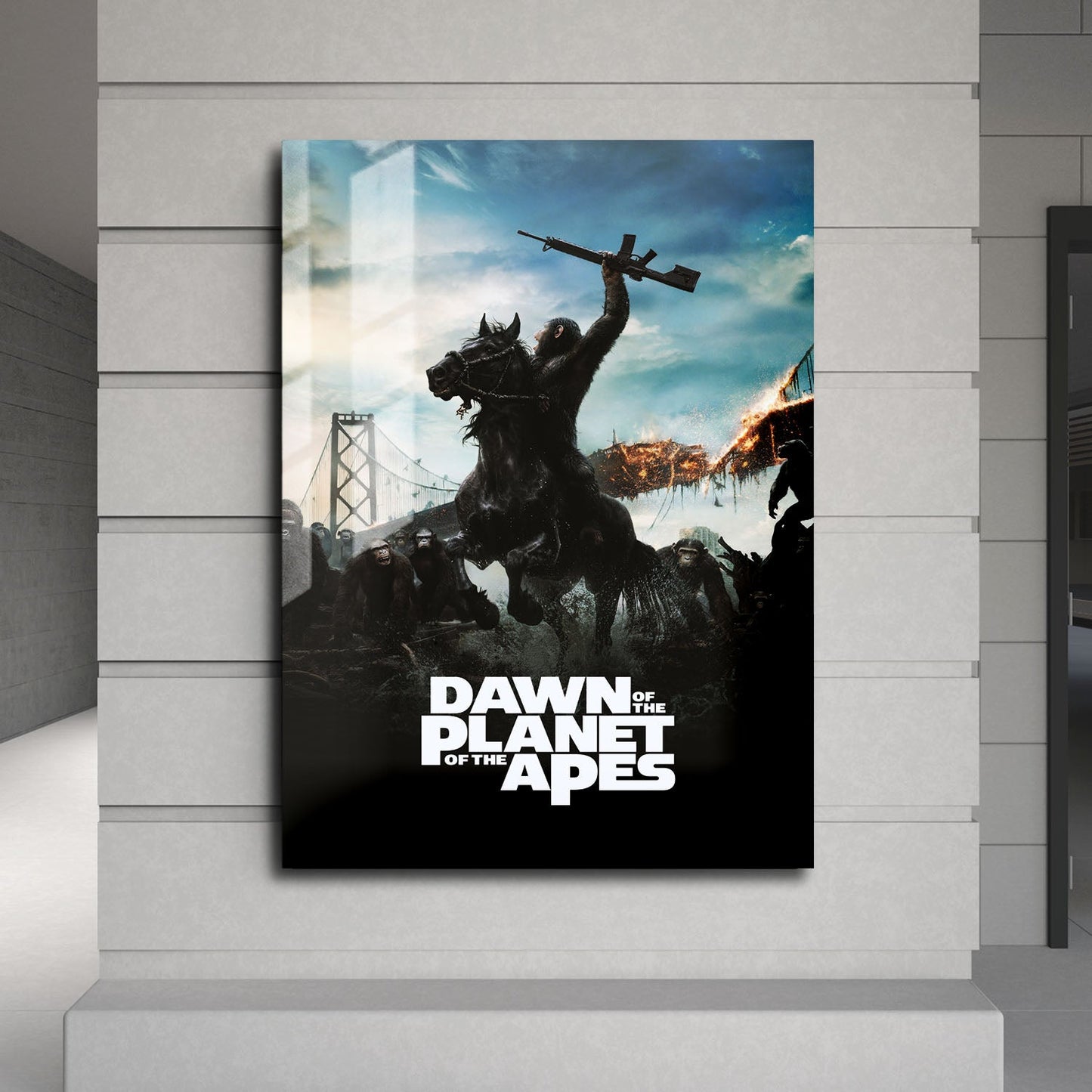 Flex Designs Metal Poster Dawn of the Planet of the Apes 24 x 36" Home Goods - Movie 2014 Movie Metal Poster
