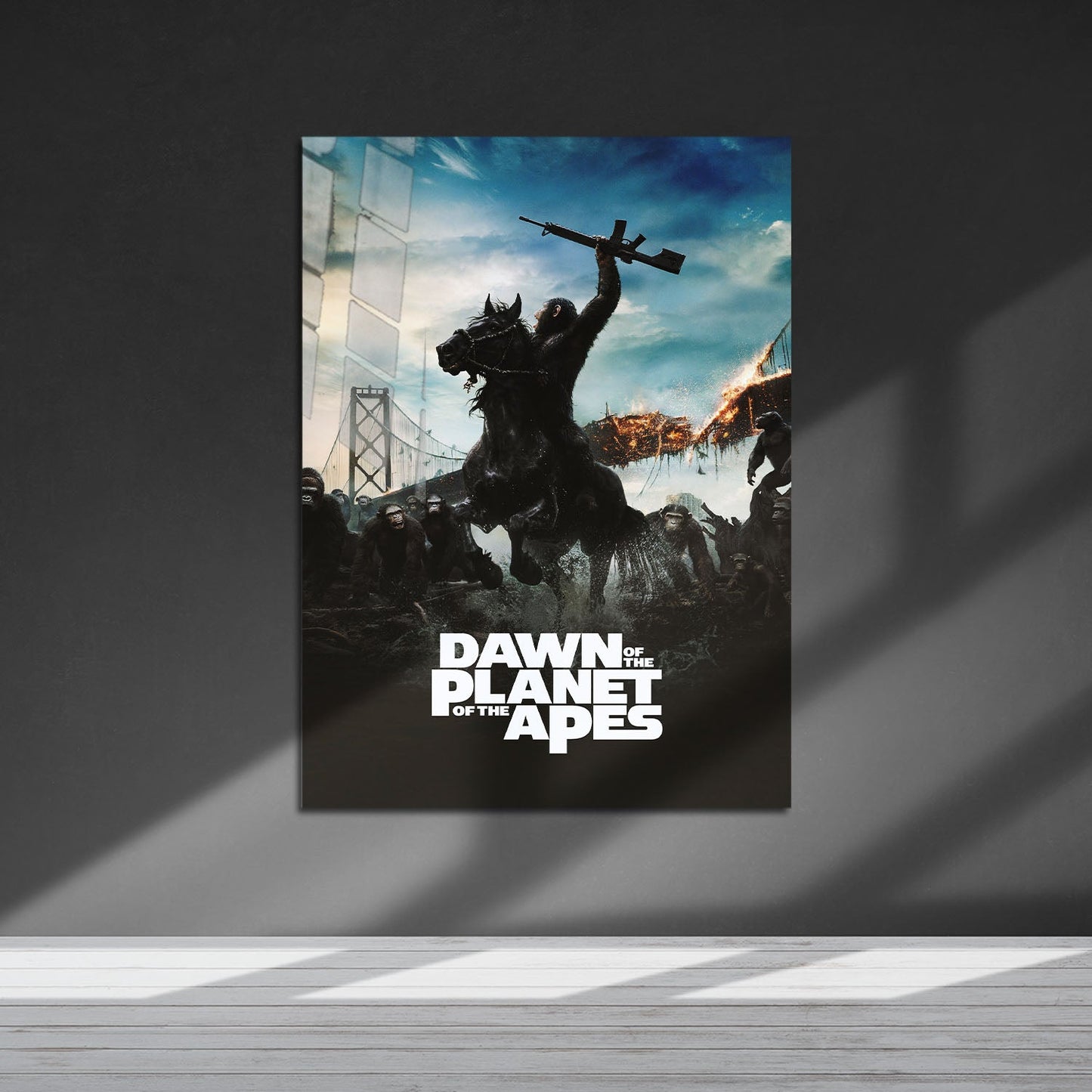 Flex Designs Metal Poster Dawn of the Planet of the Apes 5 x 7" Home Goods - Movie 2014 Movie Metal Poster
