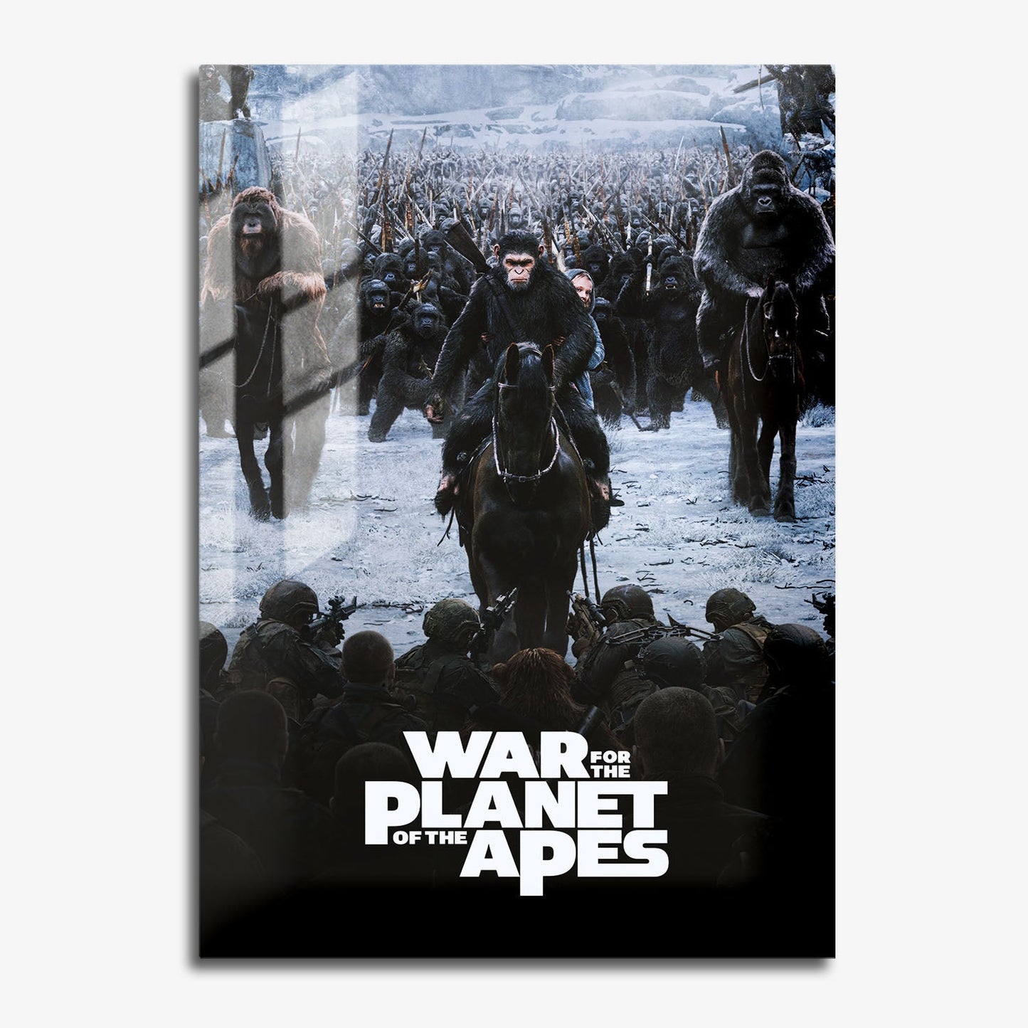 Flex Designs Metal Poster War for the Planet of the Apes 11 x 17" Home Goods - Movie 2017 Movie Metal Poster