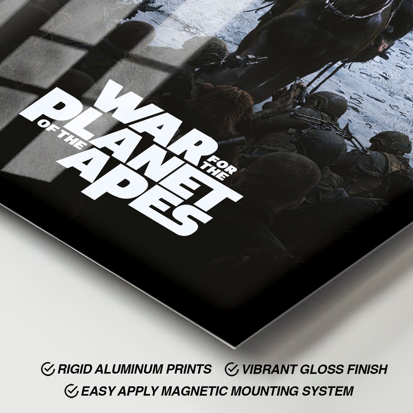 Flex Designs Metal Poster War for the Planet of the Apes 11 x 17" Home Goods - Movie 2017 Movie Metal Poster