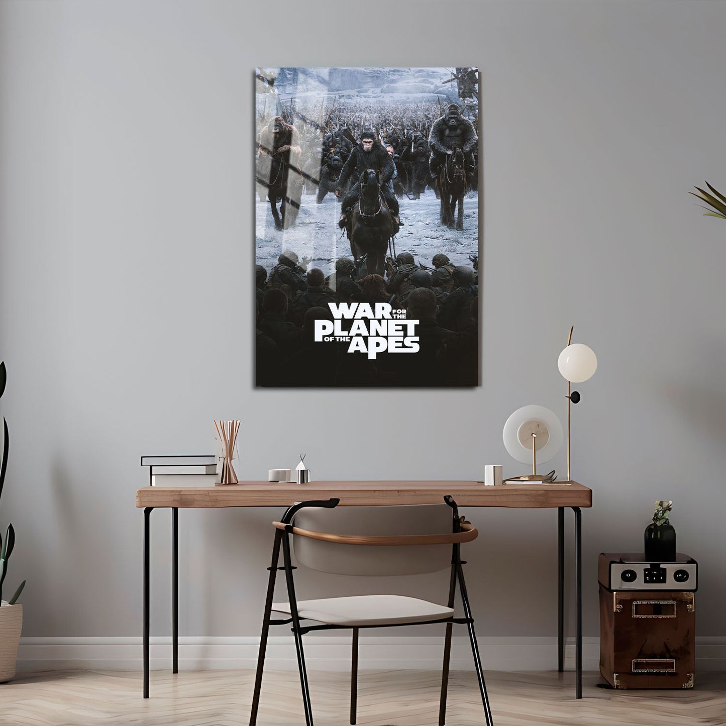 Flex Designs Metal Poster War for the Planet of the Apes 24 x 36" Home Goods - Movie 2017 Movie Metal Poster