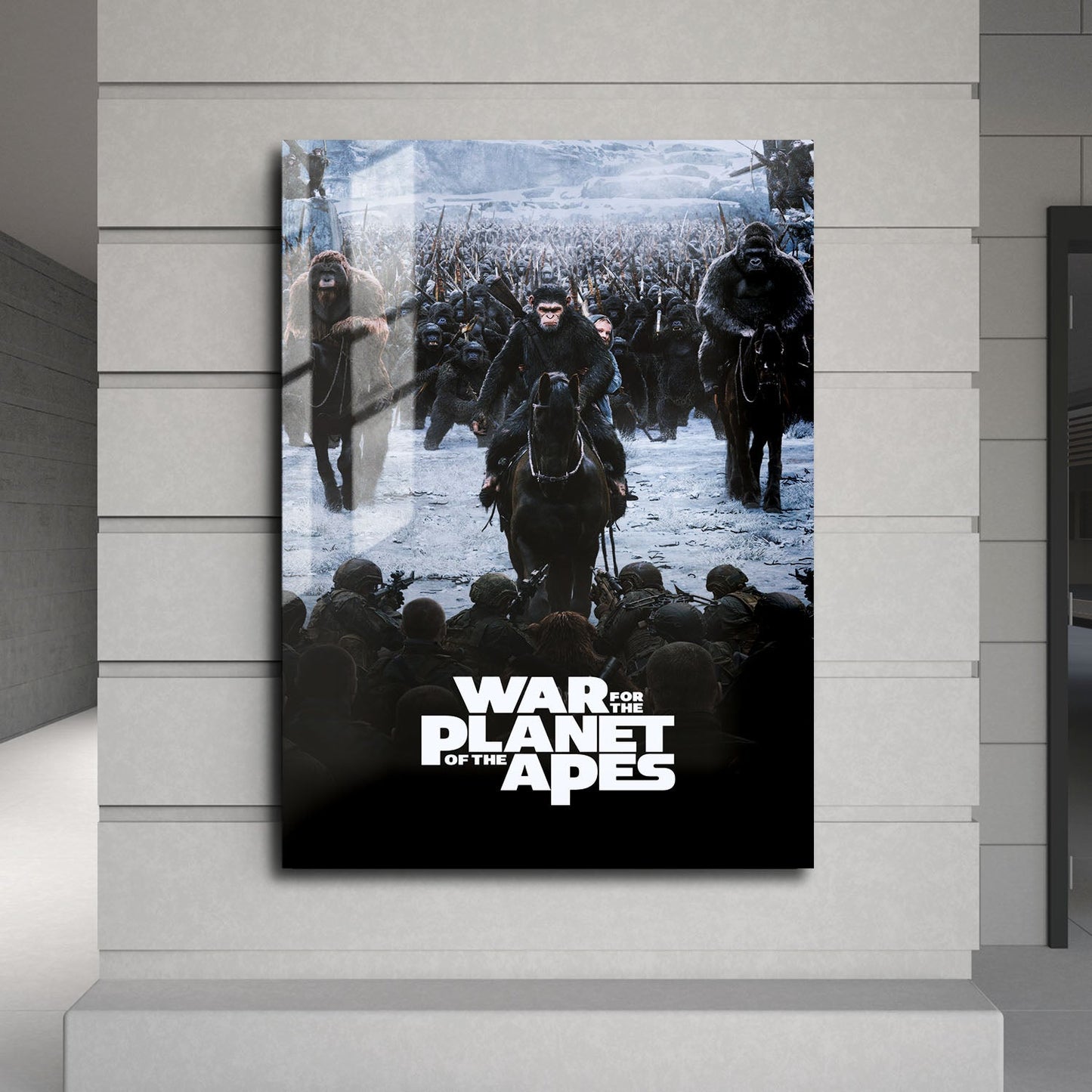 Flex Designs Metal Poster War for the Planet of the Apes 24 x 36" Home Goods - Movie 2017 Movie Metal Poster