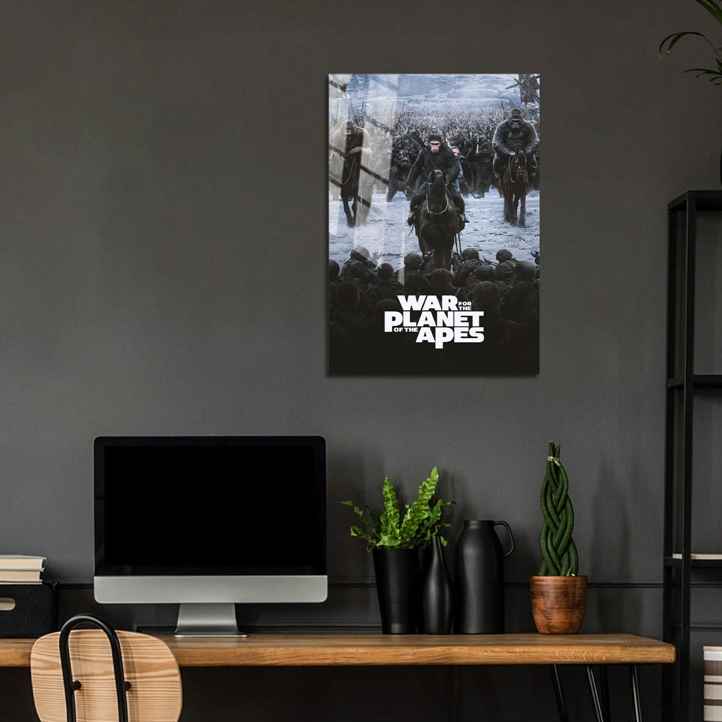 Flex Designs Metal Poster War for the Planet of the Apes 5 x 7" Home Goods - Movie 2017 Movie Metal Poster