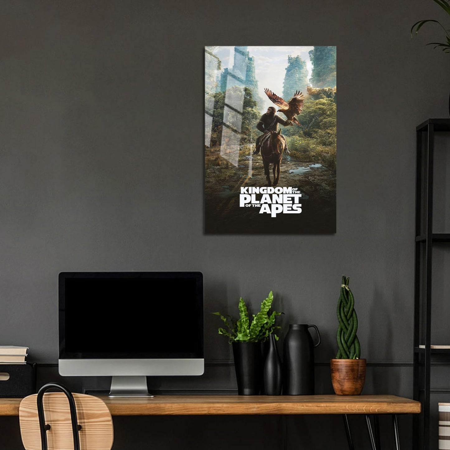 Flex Designs Metal Poster Kingdom of the Planet of the Apes 5 x 7" Home Goods - Movie 2024 Movie Metal Poster