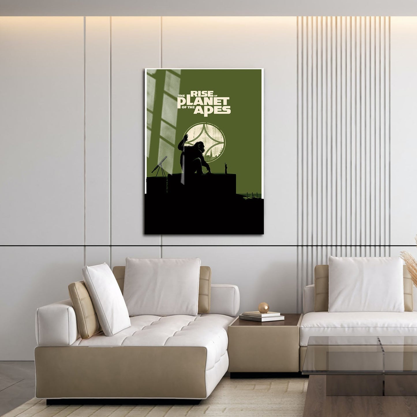 Flex Designs Metal Poster Rise of the Planet of the Apes Minimalist 16 x 24" Home Goods - Movie 2011 Movie Metal Poster
