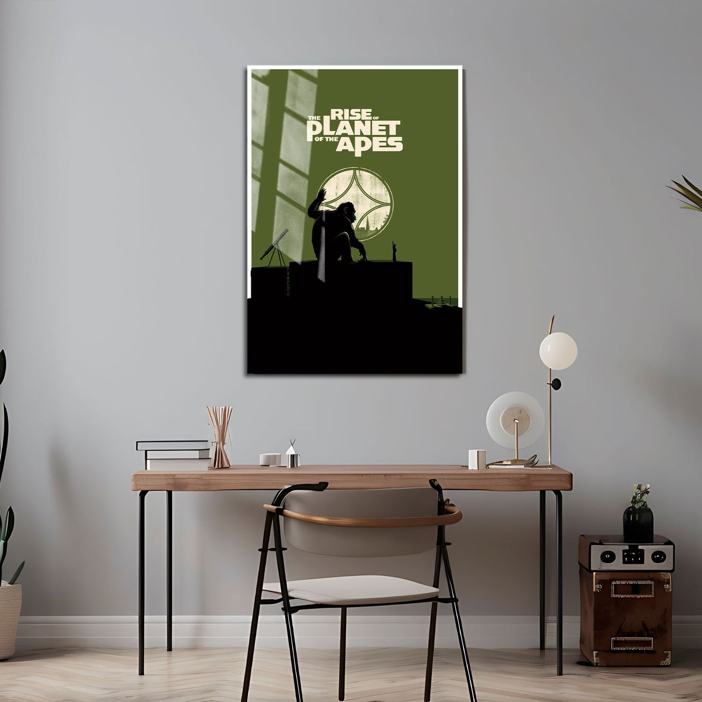 Flex Designs Metal Poster Rise of the Planet of the Apes Minimalist 24 x 36" Home Goods - Movie 2011 Movie Metal Poster