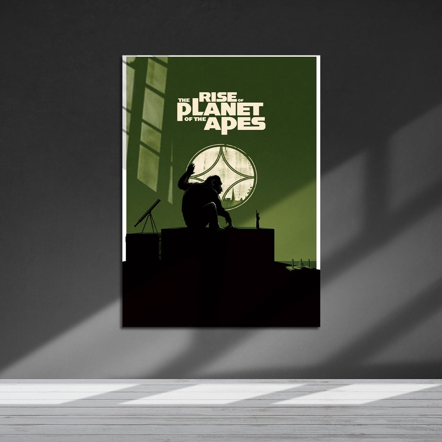 Flex Designs Metal Poster Rise of the Planet of the Apes Minimalist 5 x 7" Home Goods - Movie 2011 Movie Metal Poster