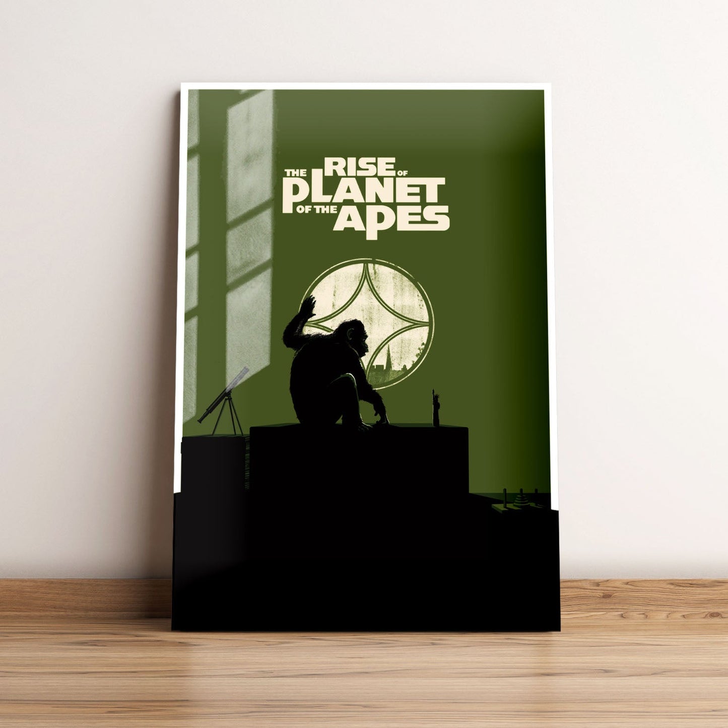 Rise of the Planet of the Apes Minimalist Movie Metal Poster