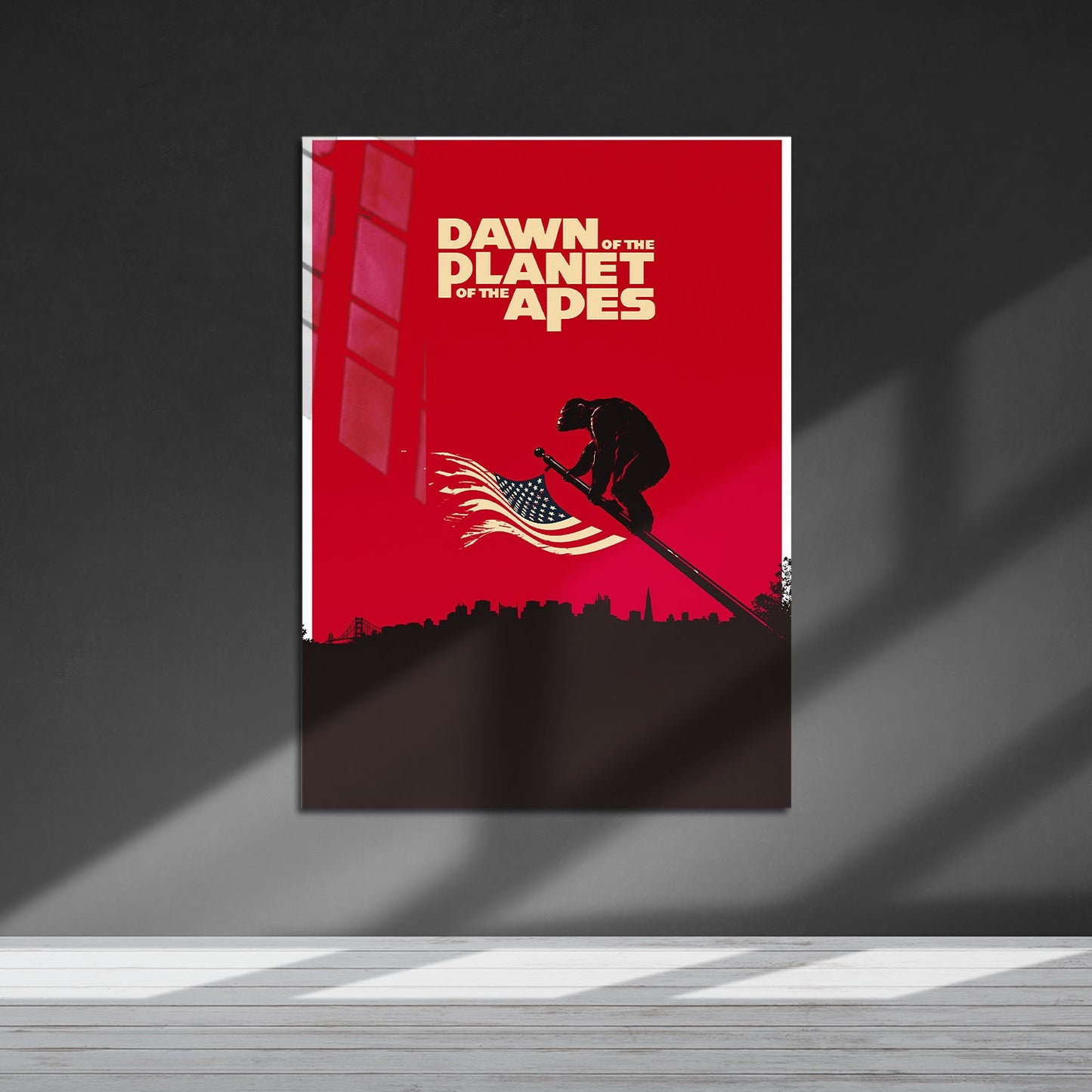 Flex Designs Metal Poster Dawn of the Planet of the Apes Minimalist 5 x 7" Home Goods - Movie 2014 Movie Metal Poster