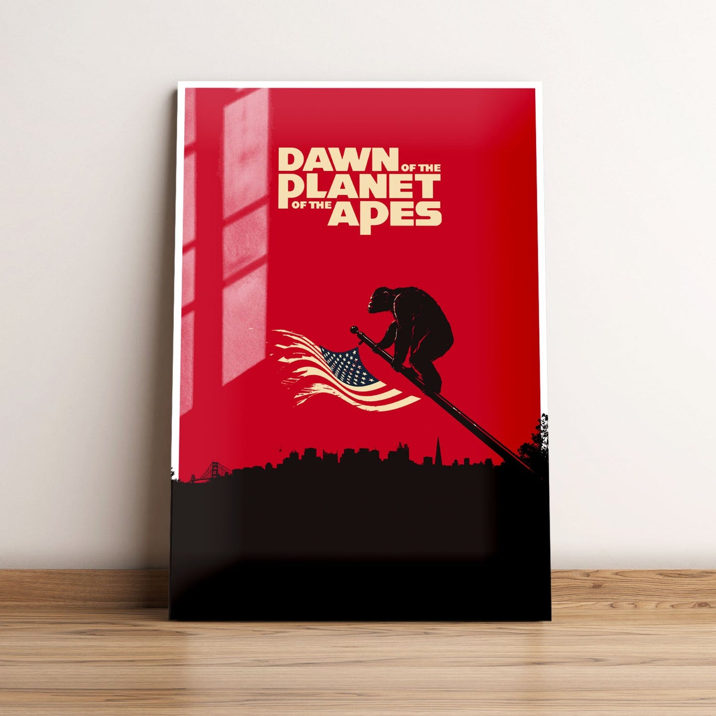 Dawn of the Planet of the Apes Minimalist Movie Metal Poster