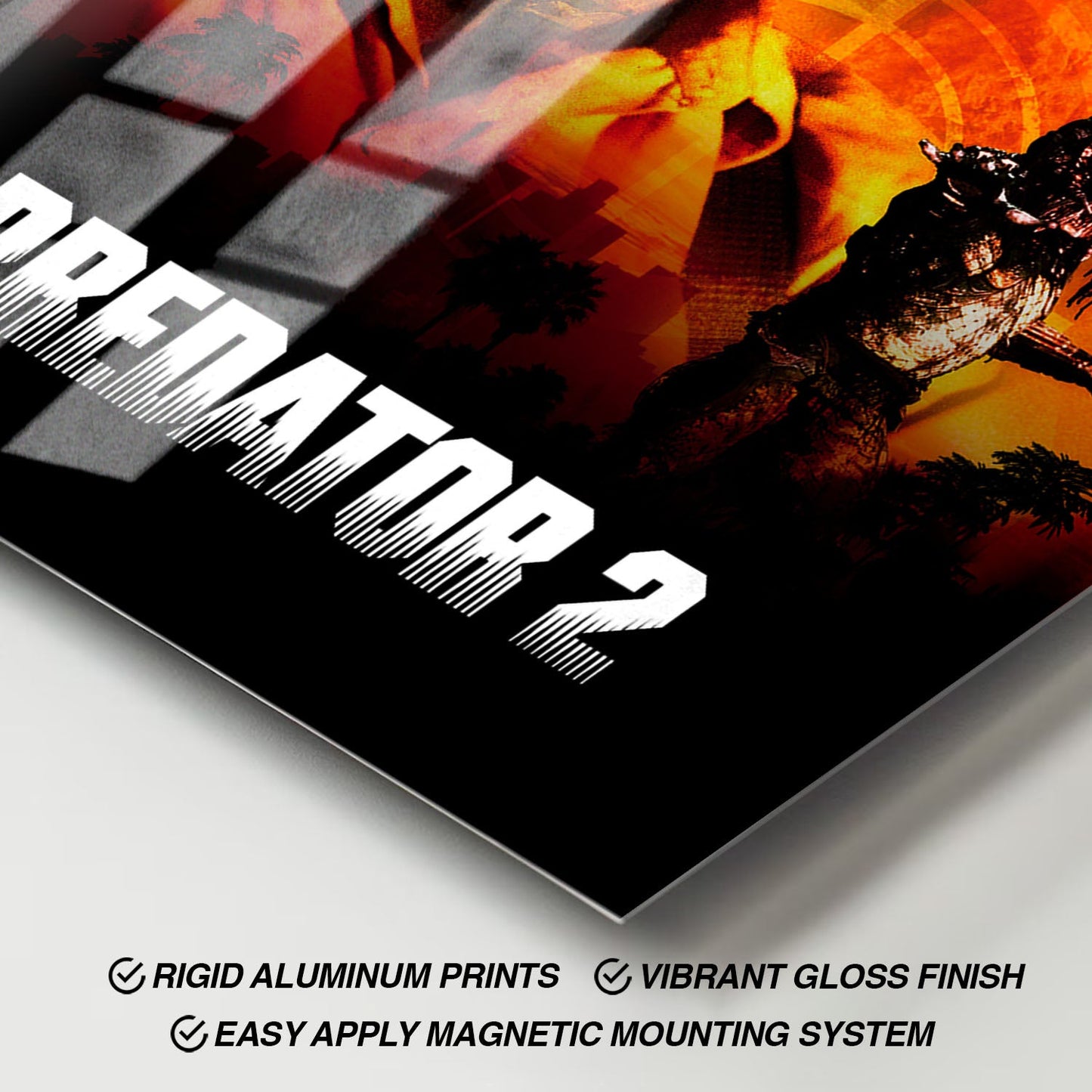 Flex Designs Metal Poster Predator 2 11 x 17" Home Goods - Movie 1990 Movie Metal Poster