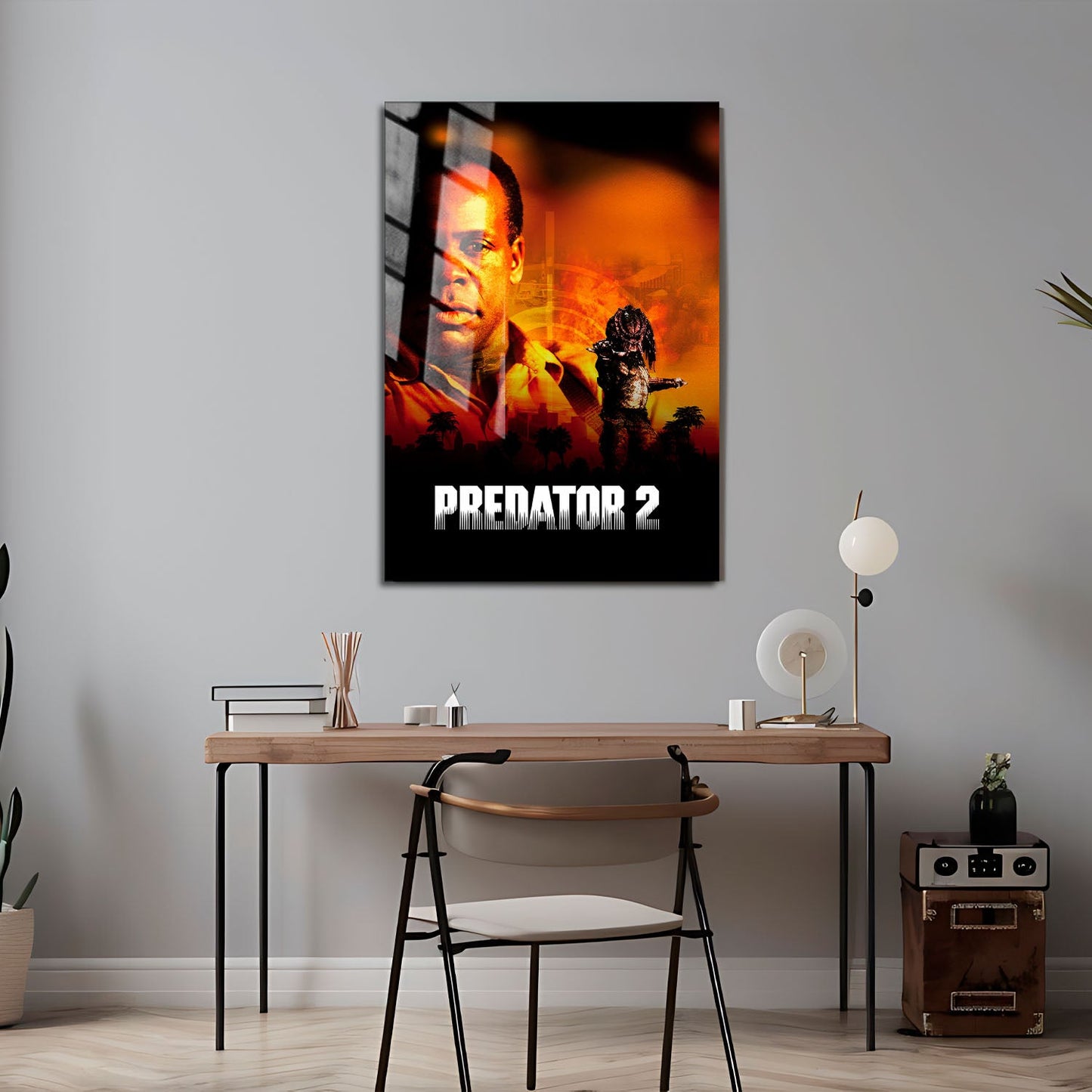 Flex Designs Metal Poster Predator 2 24 x 36" Home Goods - Movie 1990 Movie Metal Poster