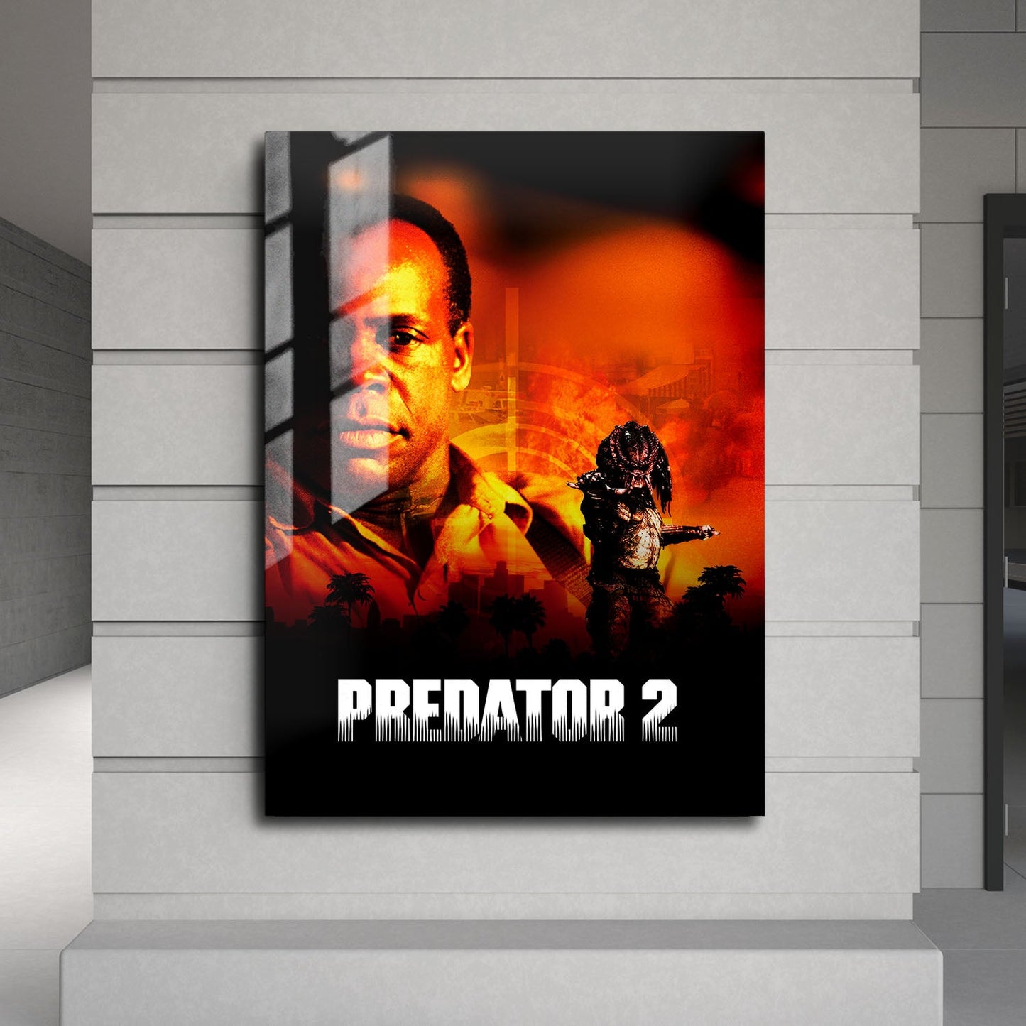 Flex Designs Metal Poster Predator 2 24 x 36" Home Goods - Movie 1990 Movie Metal Poster
