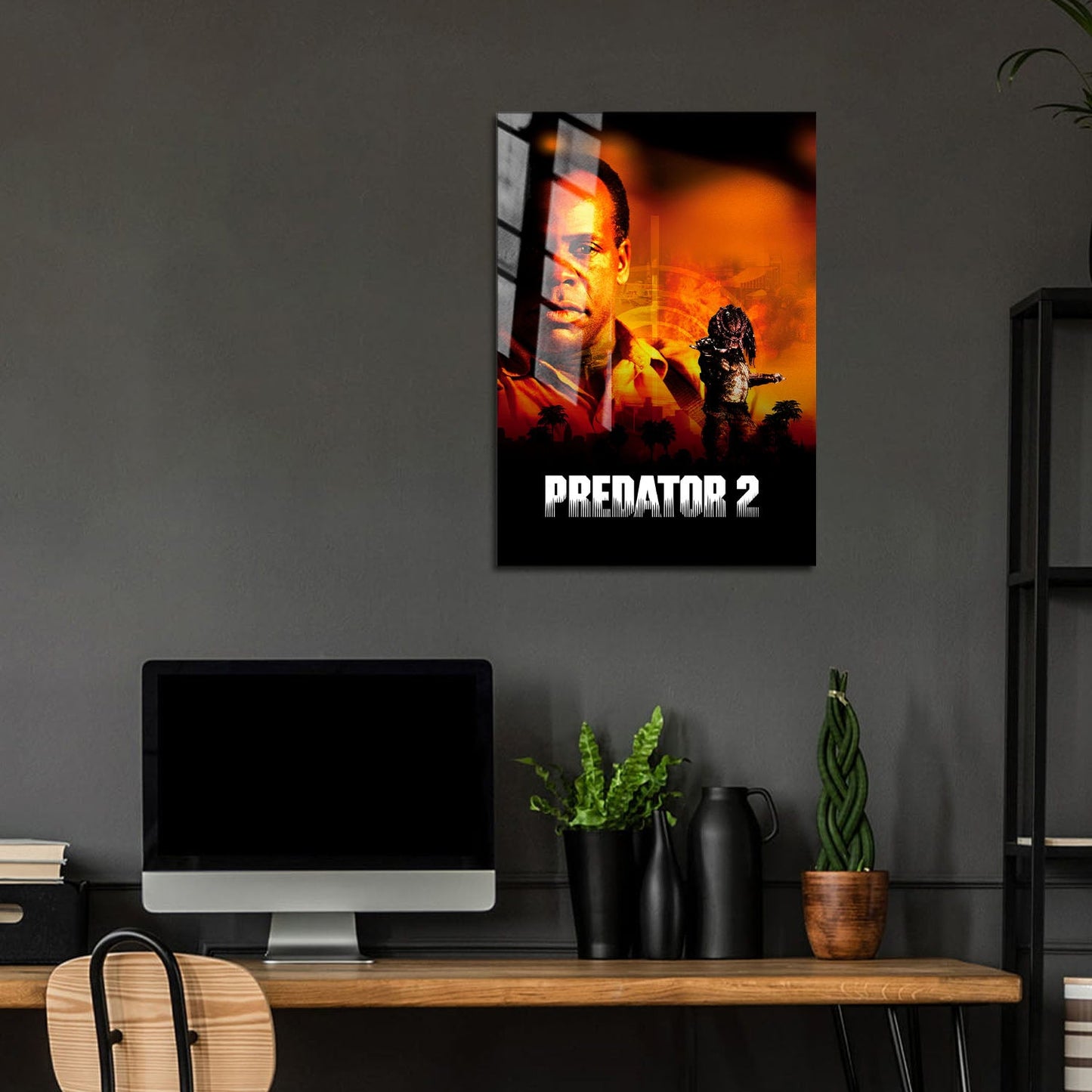 Flex Designs Metal Poster Predator 2 5 x 7" Home Goods - Movie 1990 Movie Metal Poster