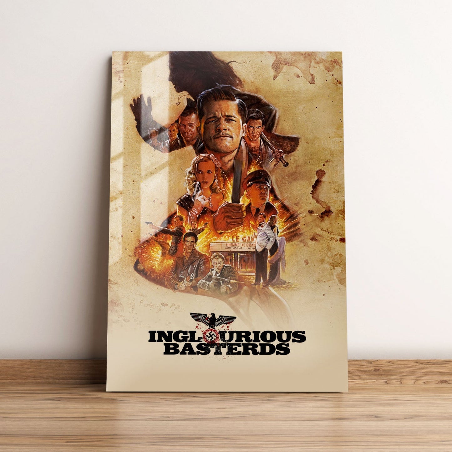 Inglourious Basterds Movie Metal Poster