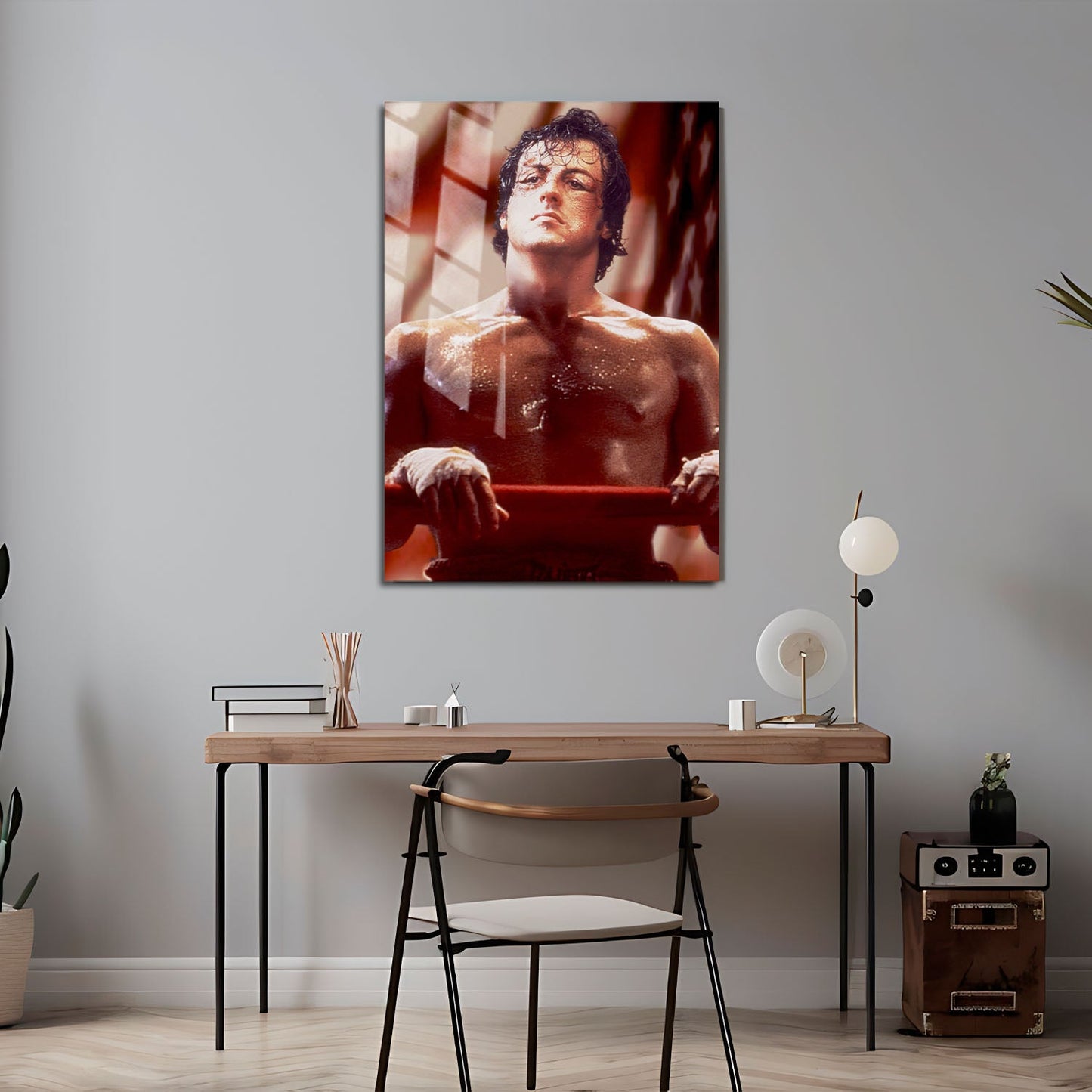 Flex Designs Metal Poster Rocky Key Art 24 x 36" Home Goods - Movie 1976 Movie Metal Poster