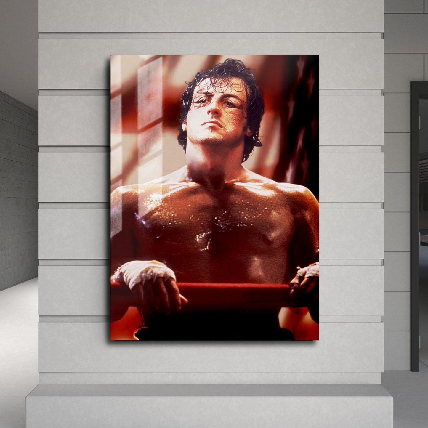Flex Designs Metal Poster Rocky Key Art 24 x 36" Home Goods - Movie 1976 Movie Metal Poster