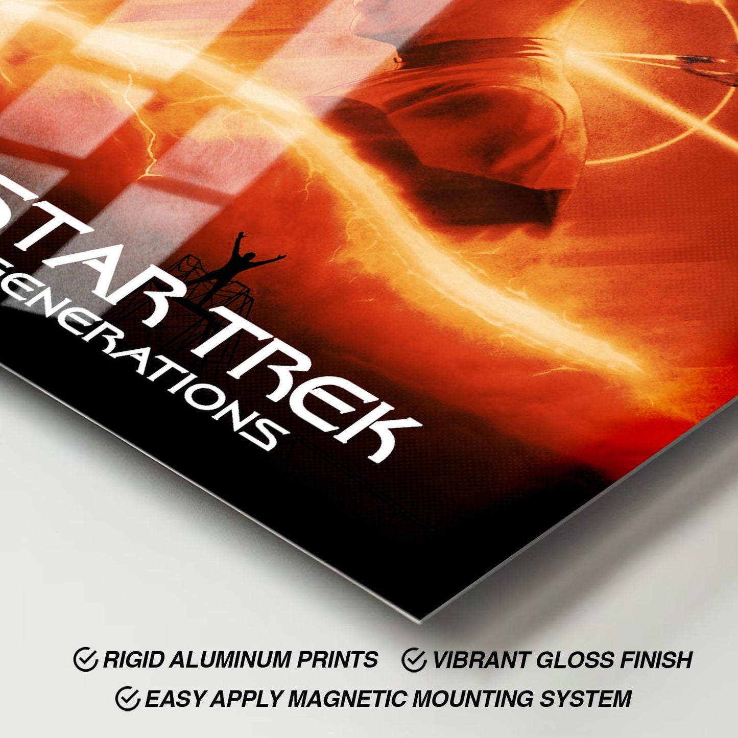 Flex Designs Metal Poster Star Trek Generations Classic 11 x 17" Home Goods - Movie 1994 Movie Metal Poster