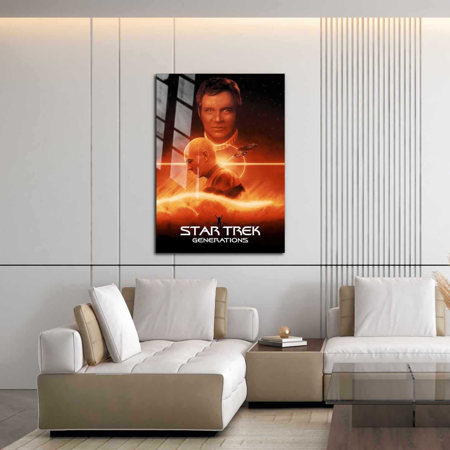 Flex Designs Metal Poster Star Trek Generations Classic 16 x 24" Home Goods - Movie 1994 Movie Metal Poster