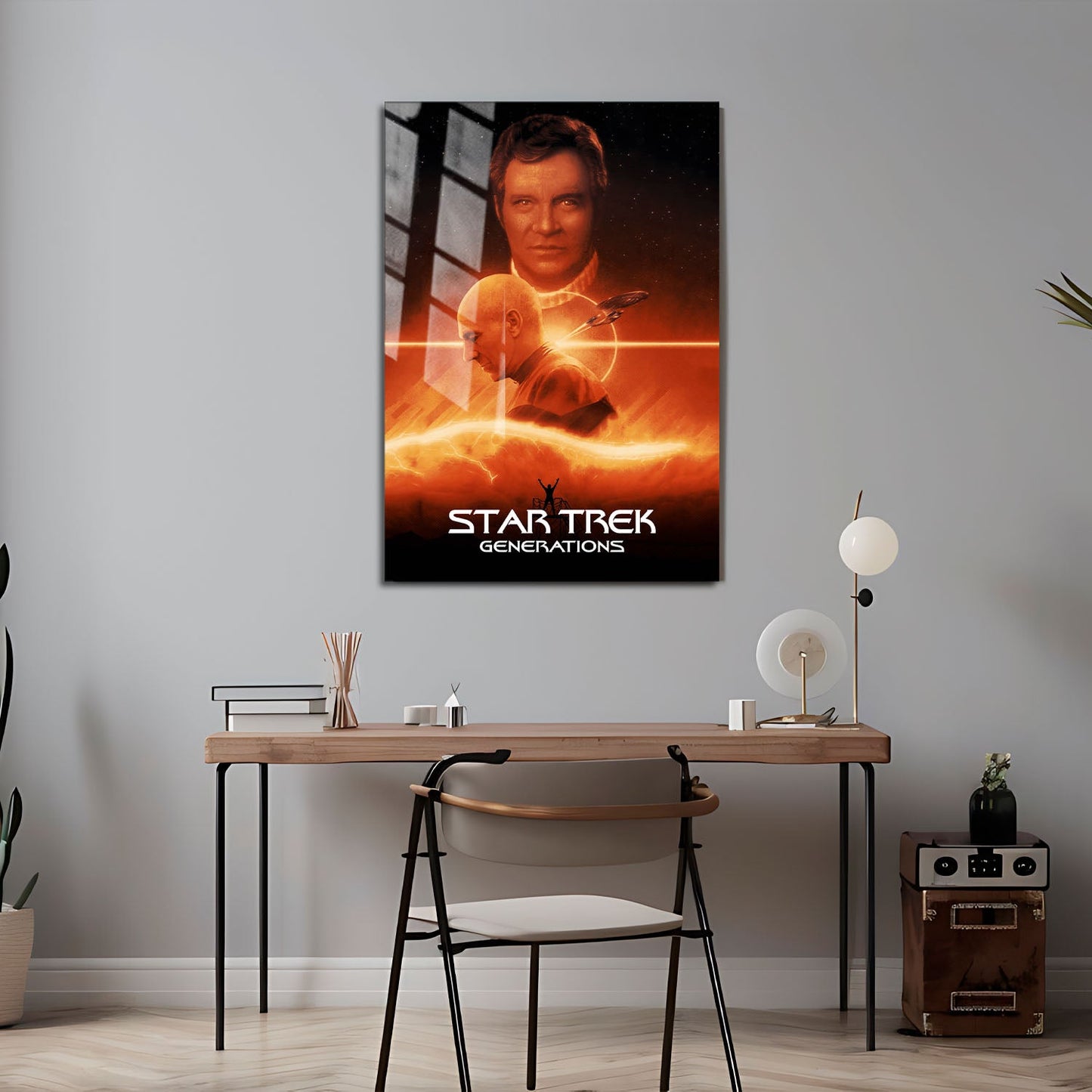 Flex Designs Metal Poster Star Trek Generations Classic 24 x 36" Home Goods - Movie 1994 Movie Metal Poster