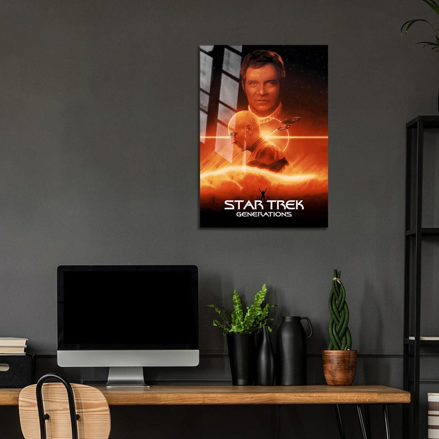 Flex Designs Metal Poster Star Trek Generations Classic 5 x 7" Home Goods - Movie 1994 Movie Metal Poster