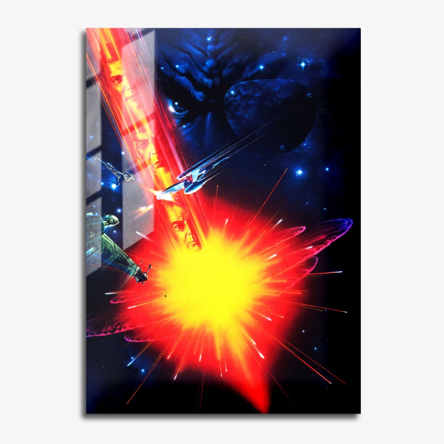 Flex Designs Metal Poster Star Trek VI The Undiscovered Country Textless 11 x 17" Home Goods - Movie 1991 Movie Metal Poster