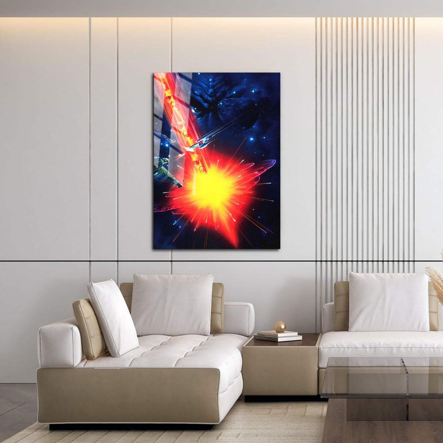 Flex Designs Metal Poster Star Trek VI The Undiscovered Country Textless 16 x 24" Home Goods - Movie 1991 Movie Metal Poster