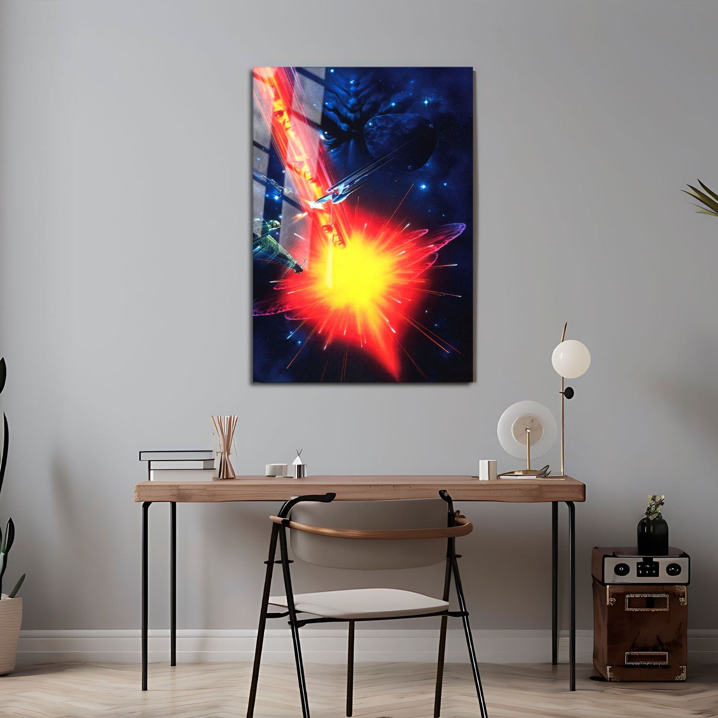 Flex Designs Metal Poster Star Trek VI The Undiscovered Country Textless 24 x 36" Home Goods - Movie 1991 Movie Metal Poster