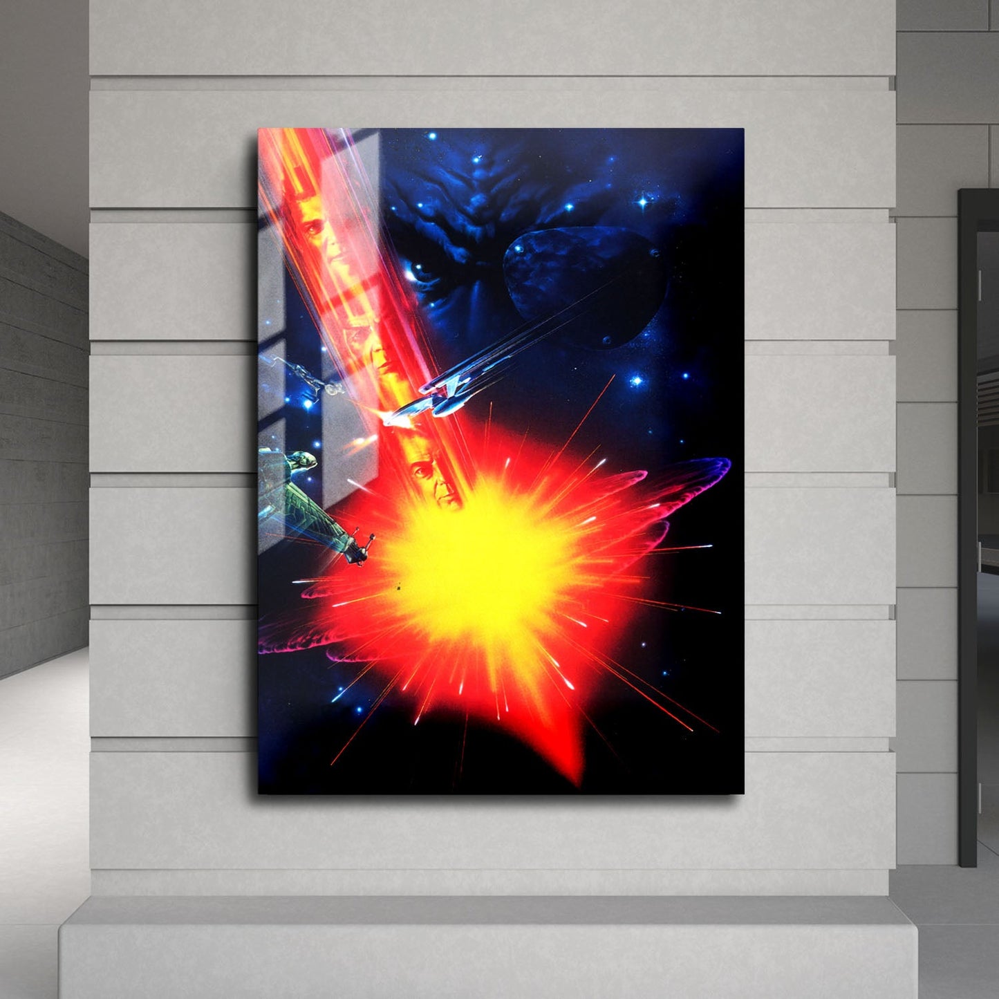 Flex Designs Metal Poster Star Trek VI The Undiscovered Country Textless 24 x 36" Home Goods - Movie 1991 Movie Metal Poster